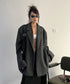 Striped Buttonless Jacket